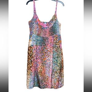100% Silk Dress
 Anthropologie Maeve Confetti Whirl